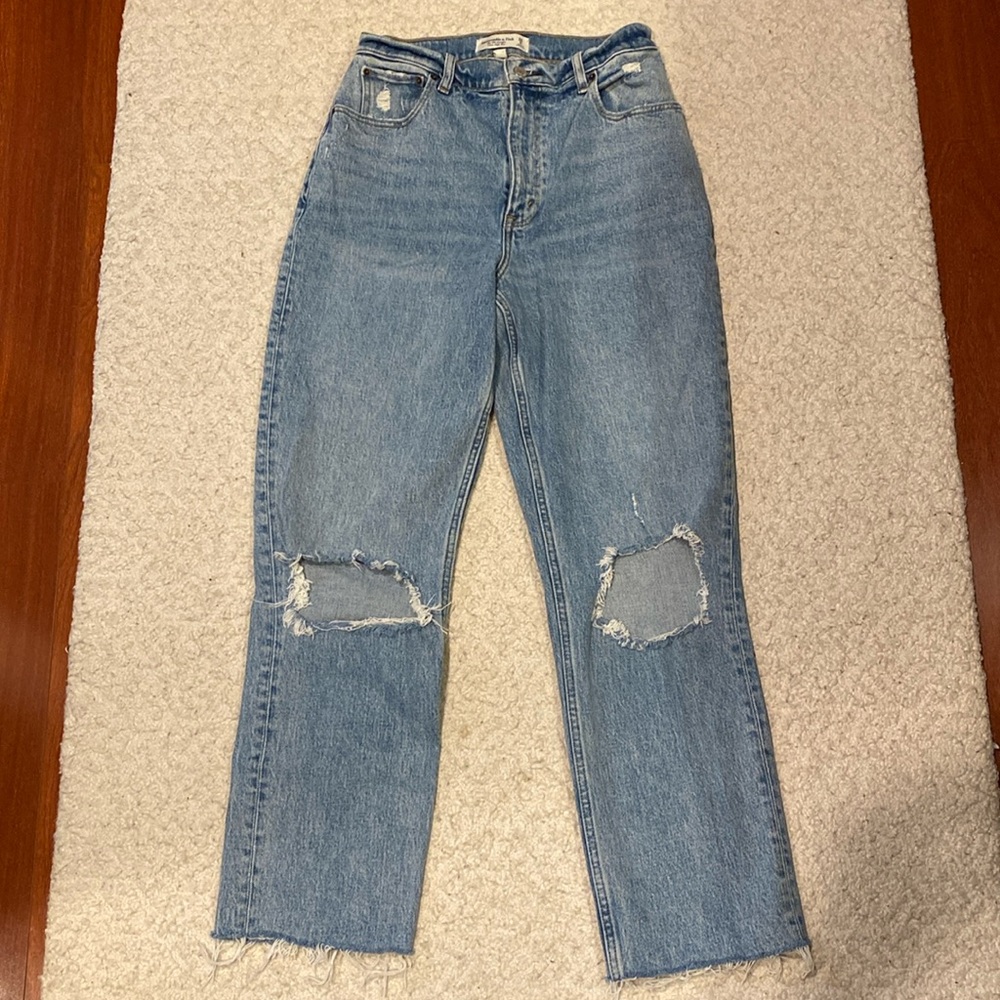 Abercrombie & Fitch 90s straight ultra high rise curve love